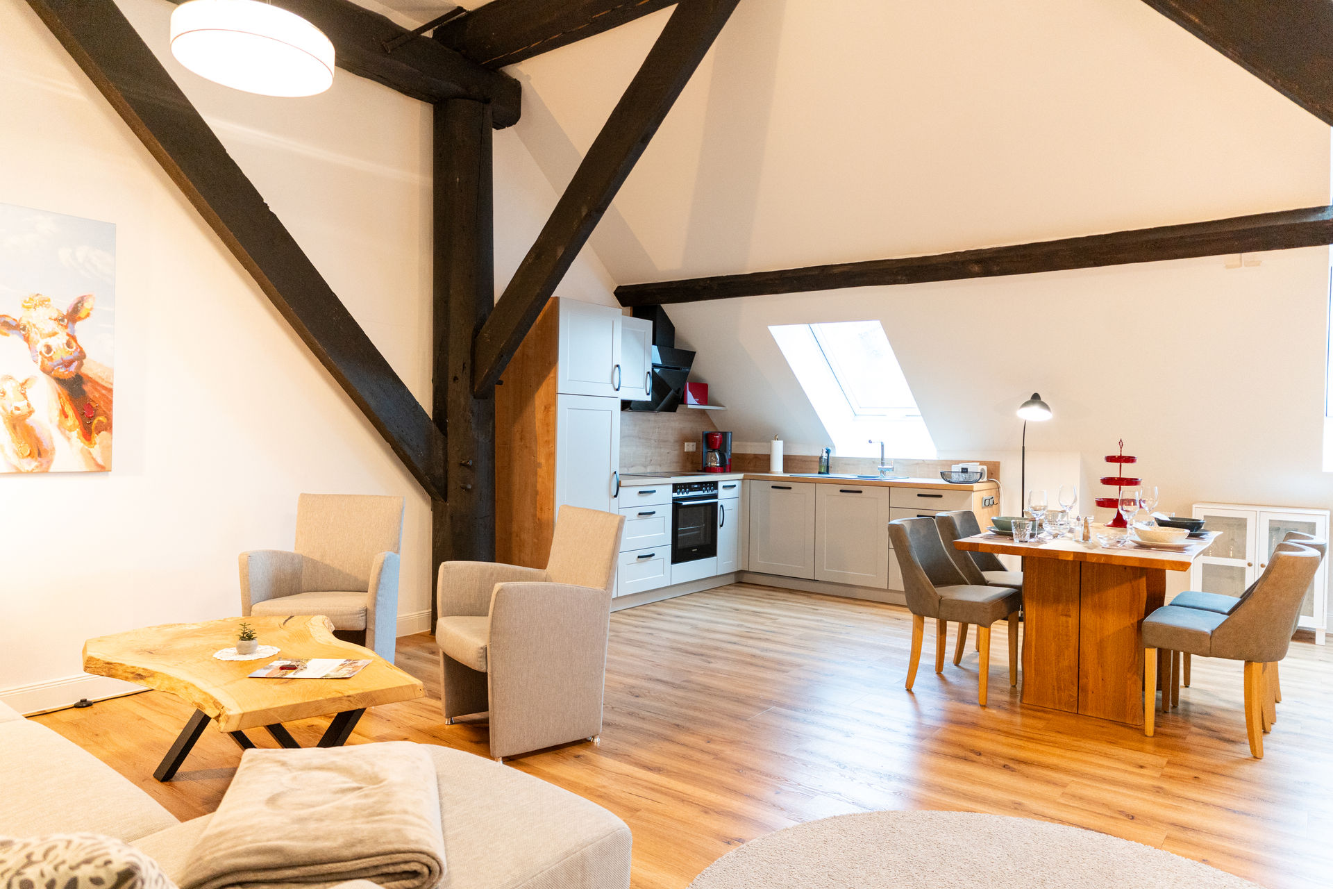 Unsere Appartements für4 Personen + 2er Schlafcouch